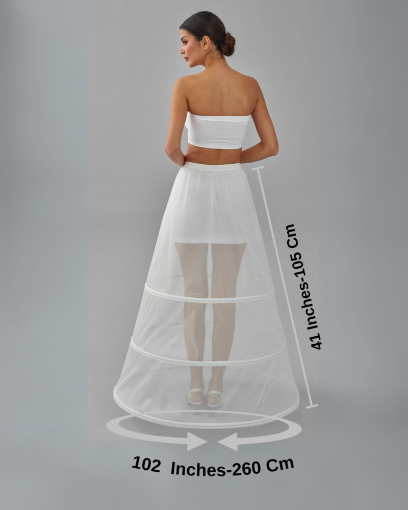 Wedding Dress Underskirt, White Petticoat