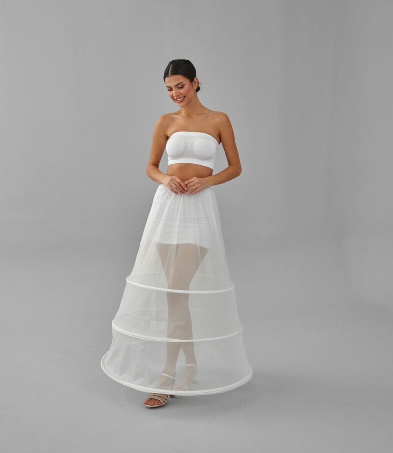 Wedding Dress Underskirt, White Petticoat