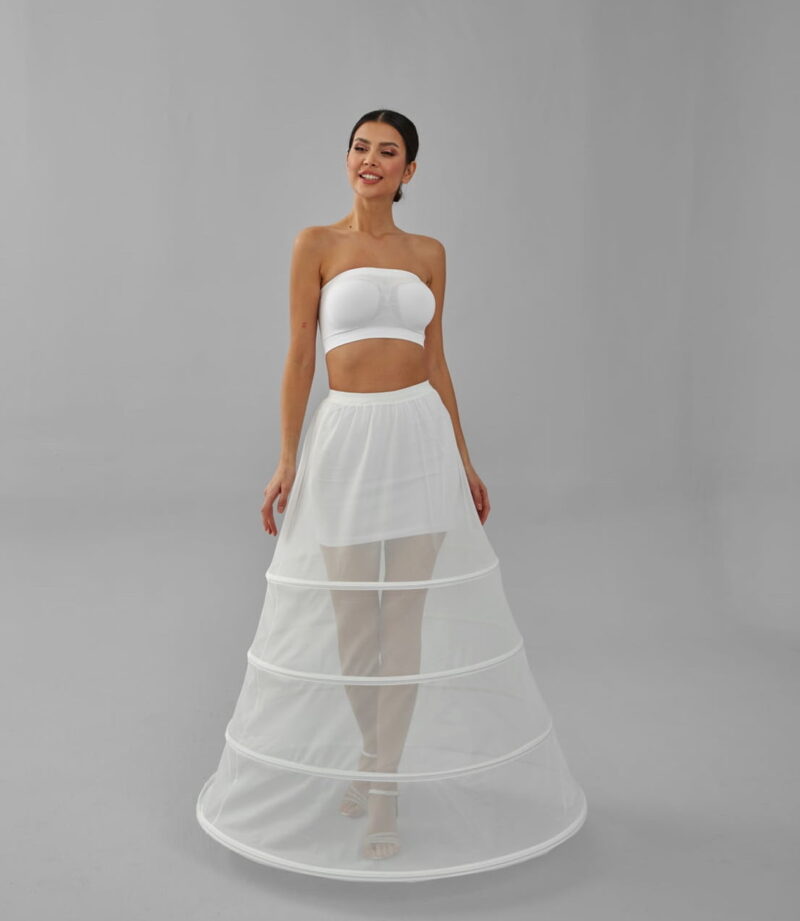 Charming White Petticoat for Wedding Gown - Tulle Underskirt - Enhance Your Dress Silhouette - Thoughtful Wedding Gift