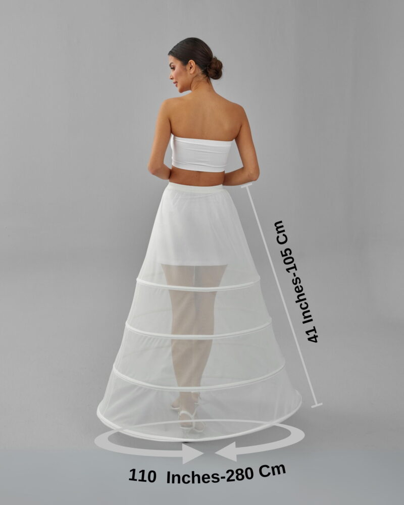 Charming White Petticoat for Wedding Gown - Tulle Underskirt - Enhance Your Dress Silhouette - Thoughtful Wedding Gift