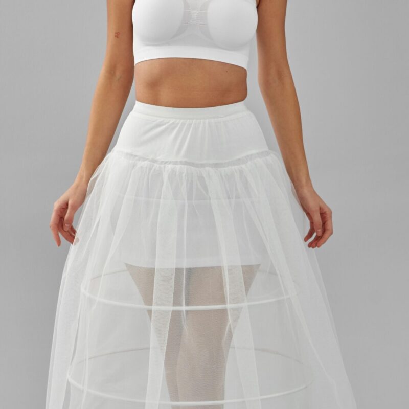 Wedding Dress Underskirt, White Petticoat