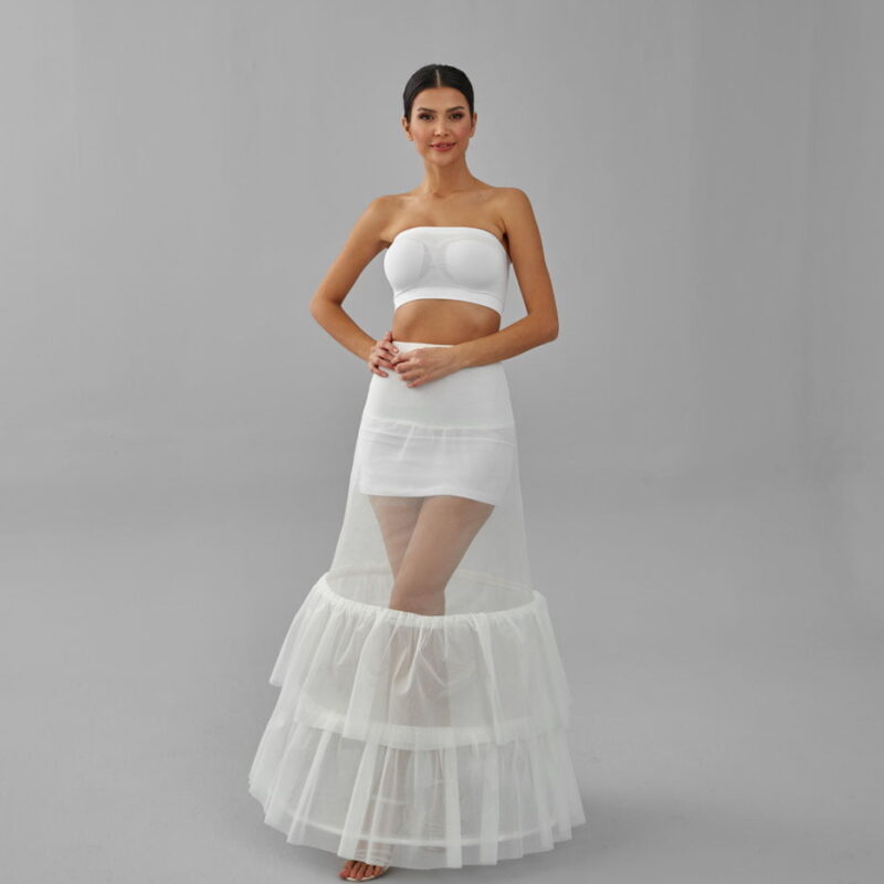 Wedding Dress Underskirt, White Petticoat