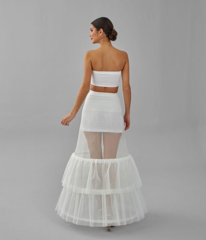 Wedding Dress Underskirt, White Petticoat