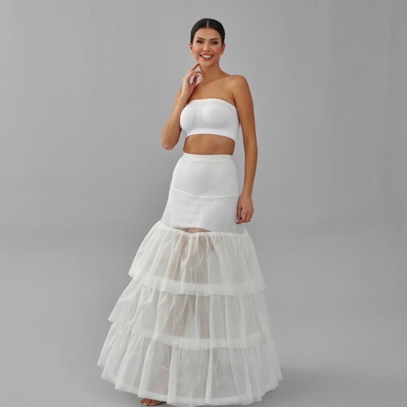 Wedding Dress Underskirt, White Petticoat