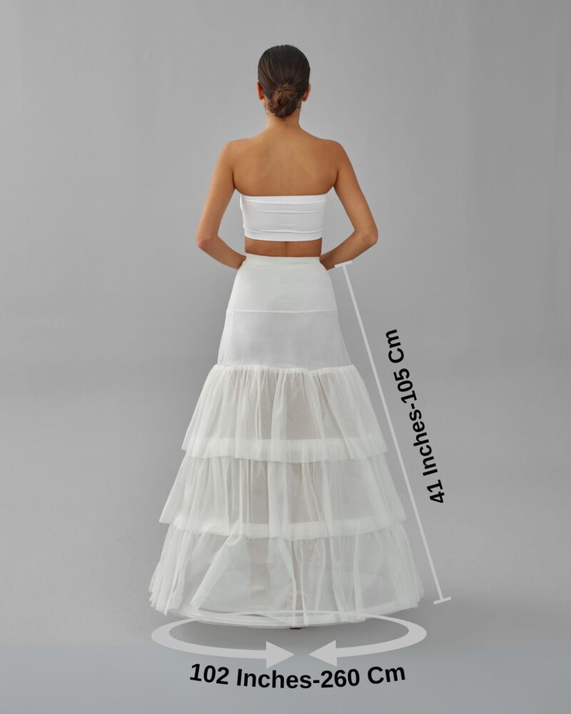 Wedding Dress Underskirt, White Petticoat