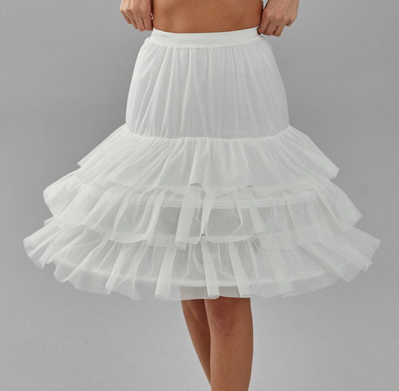 Lining Skirt Petticoat, Wedding Dress Underskirt, Black and White Petticoat