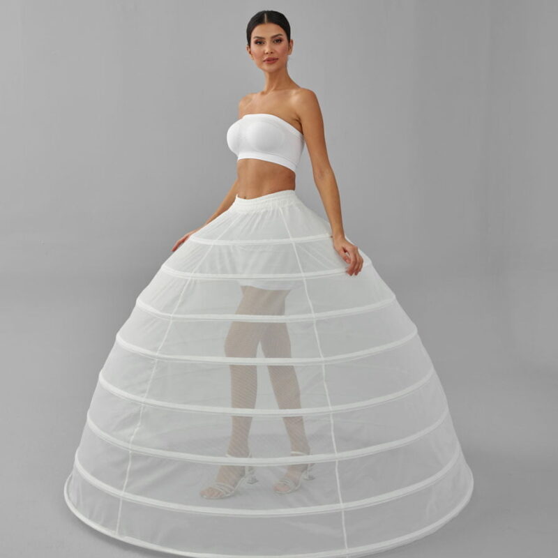 Wedding Dress Underskirt, White Petticoat