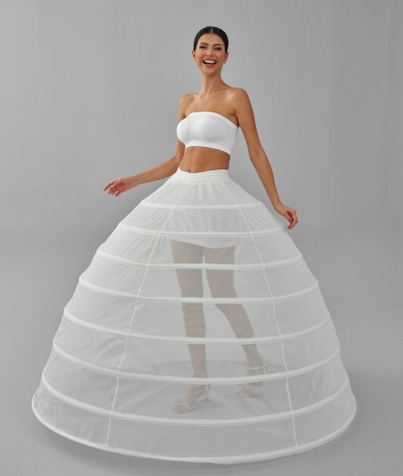 Wedding Dress Underskirt, White Petticoat