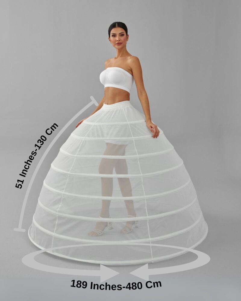 Wedding Dress Underskirt, White Petticoat