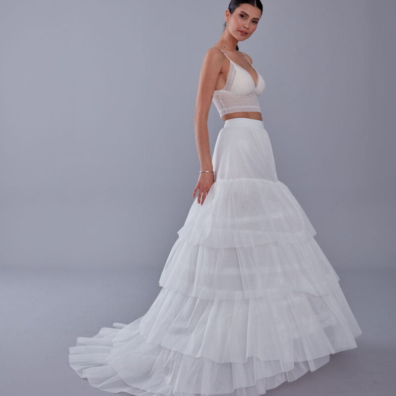 Wedding Dress Underskirt, White Petticoat