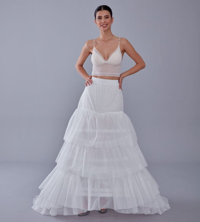 Wedding Dress Underskirt, White Petticoat