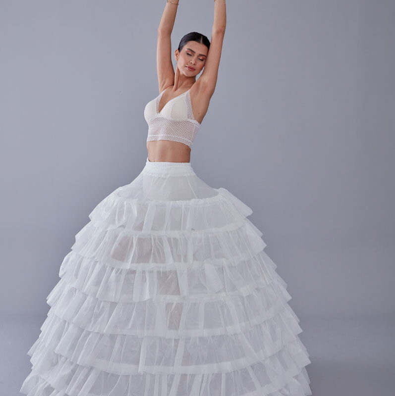 Quinceañera Dress Petticoat, Wedding Dress Underskirt, Bridal Ball Gown Crinoline