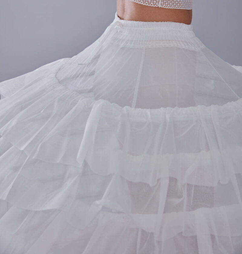 White Petticoat for Costumes and Bridal Wear