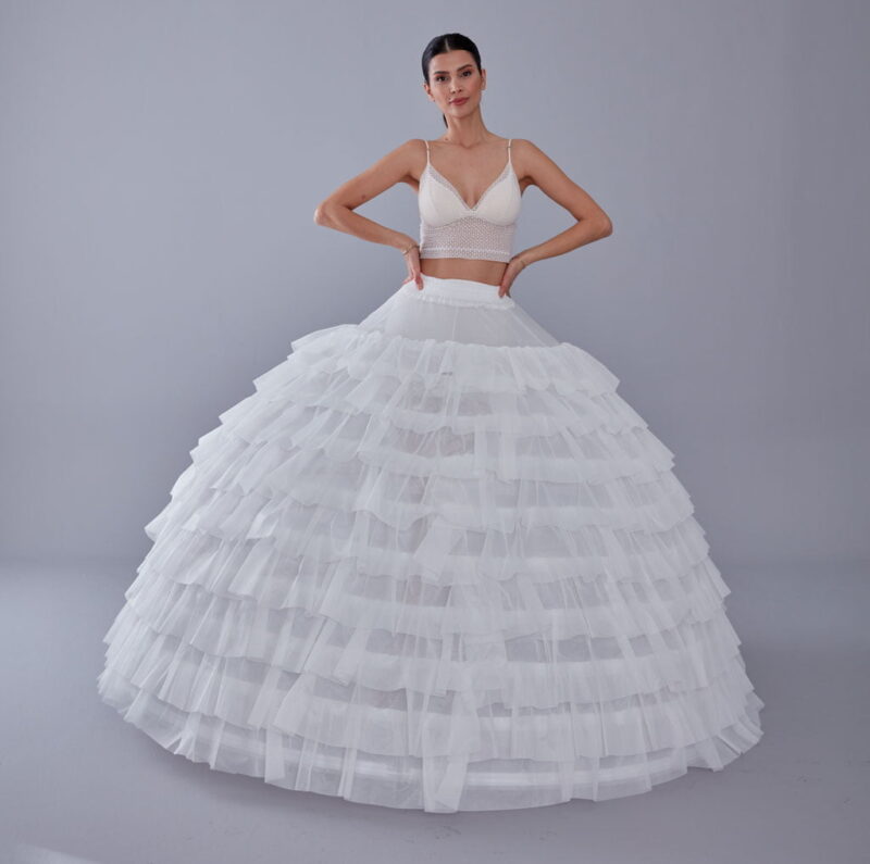 White Petticoat for Costumes and Bridal Wear