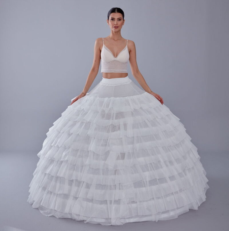 White Petticoat for Costumes and Bridal Wear