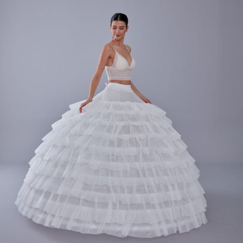 White Petticoat for Costumes and Bridal Wear