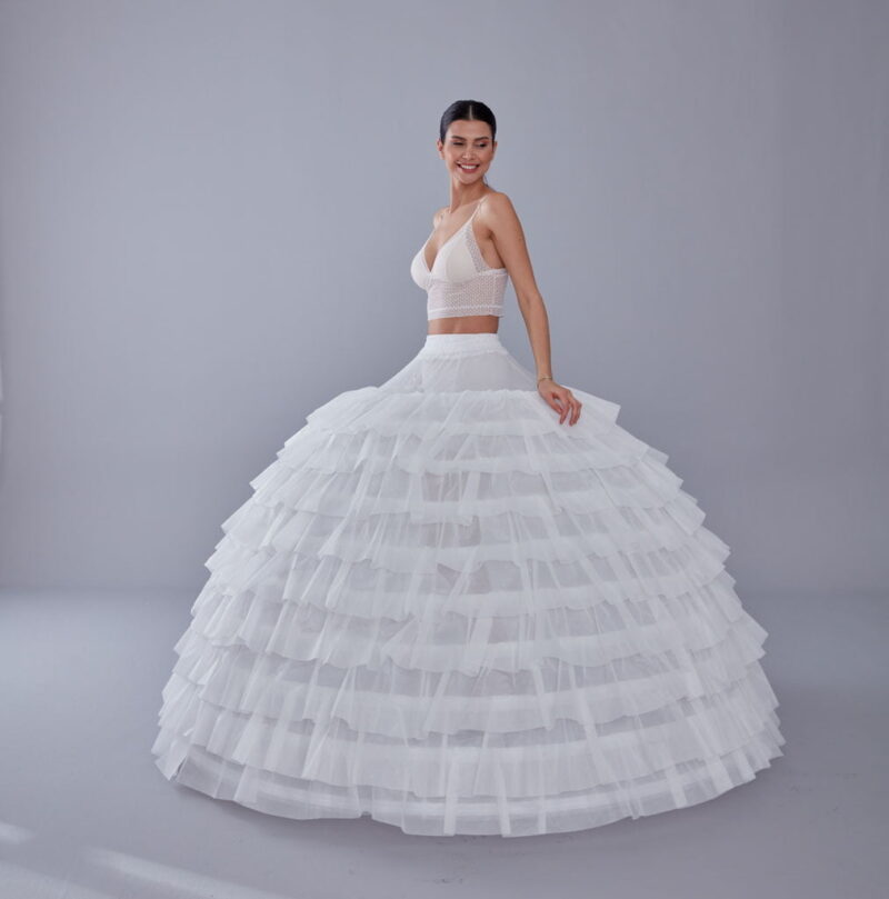 White Petticoat for Costumes and Bridal Wear