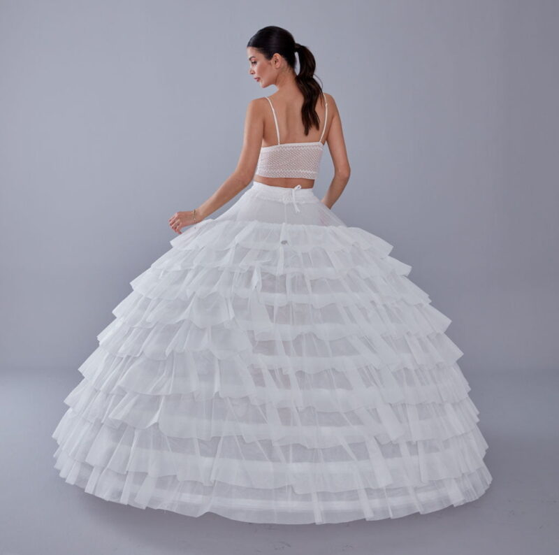 White Petticoat for Costumes and Bridal Wear