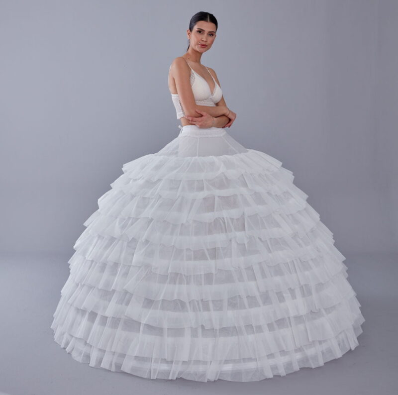 White Petticoat for Costumes and Bridal Wear