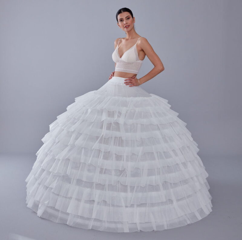 White Petticoat for Costumes and Bridal Wear