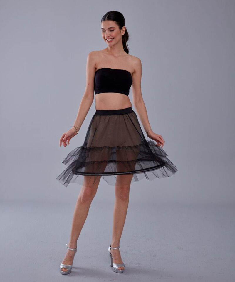 Wedding Dress Underskirt,Black Petticoat