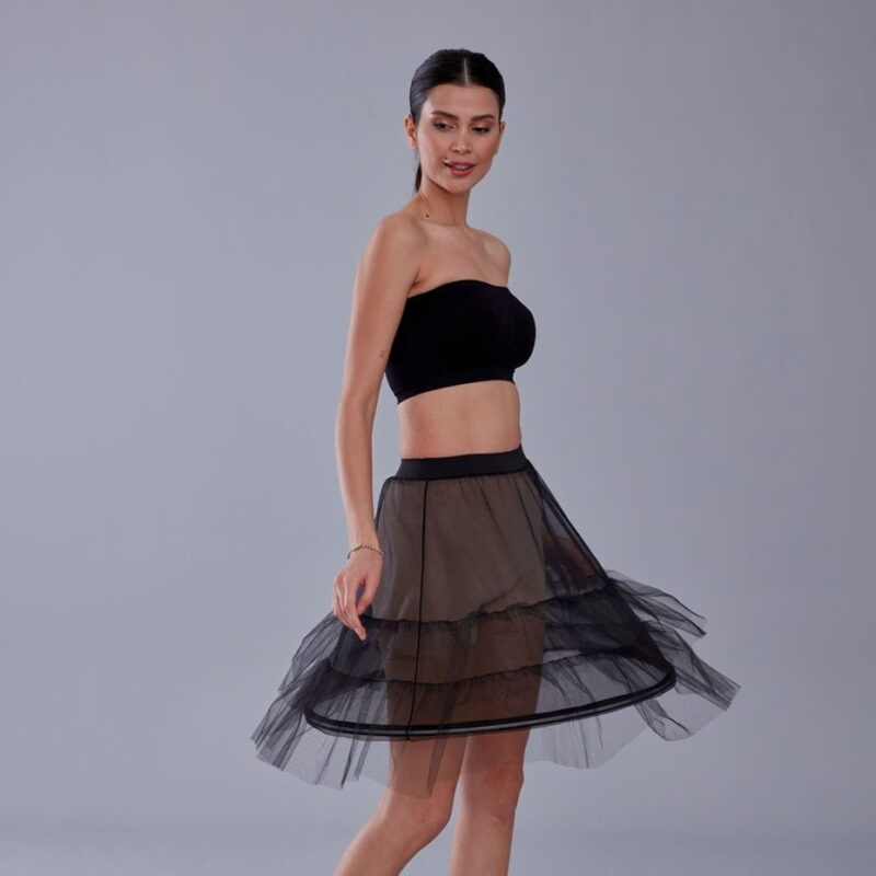 Wedding Dress Underskirt,Black Petticoat